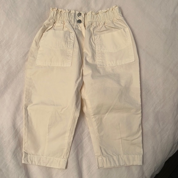 NWT Zara Light Paper Bag Waist Pants size 9-12 mos